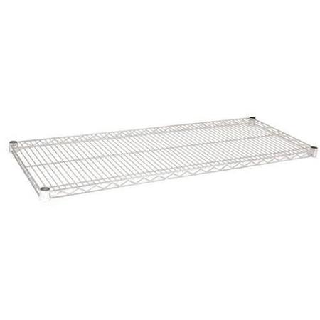 OLYMPIC 24 in x 60 in Chromate Finished Wire Shelf J2460C